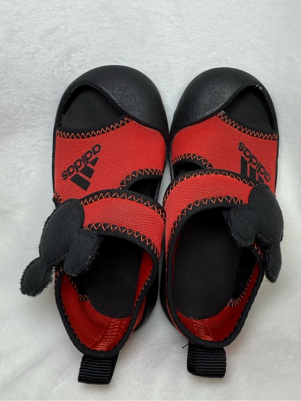 adidas Kids Red and Black Water Shoe Sandals